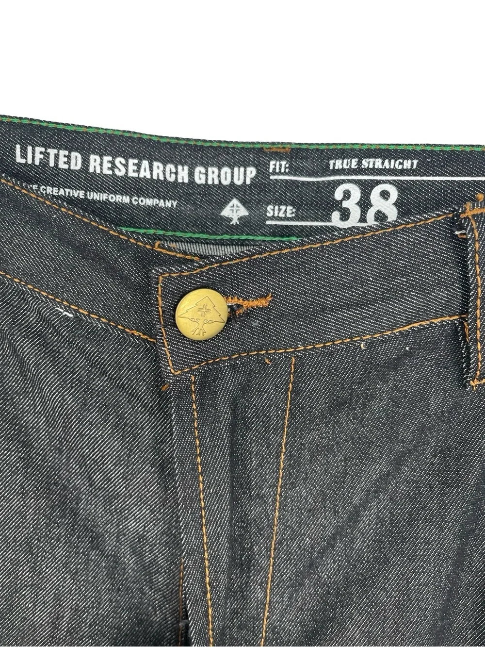 Lrg Lifted Research Group Men's Straight Leg Dark jeans size 38